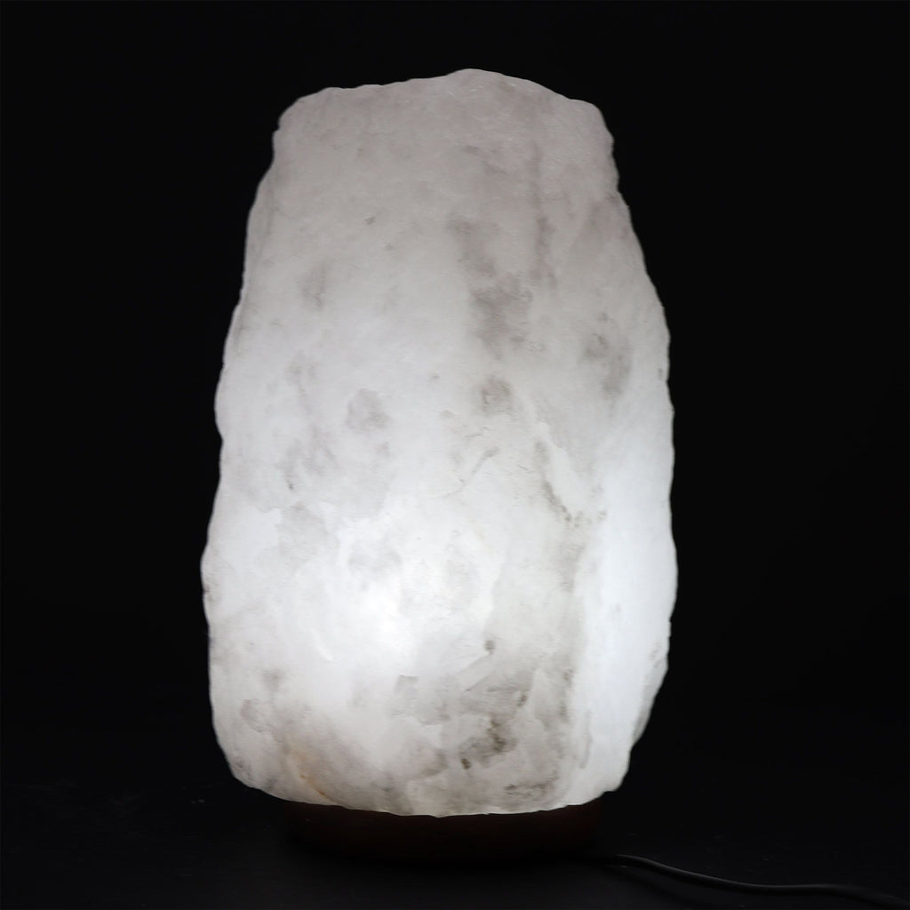 * Lampe en sel de l’Himalaya avec socle, environ 8 à 10 kg