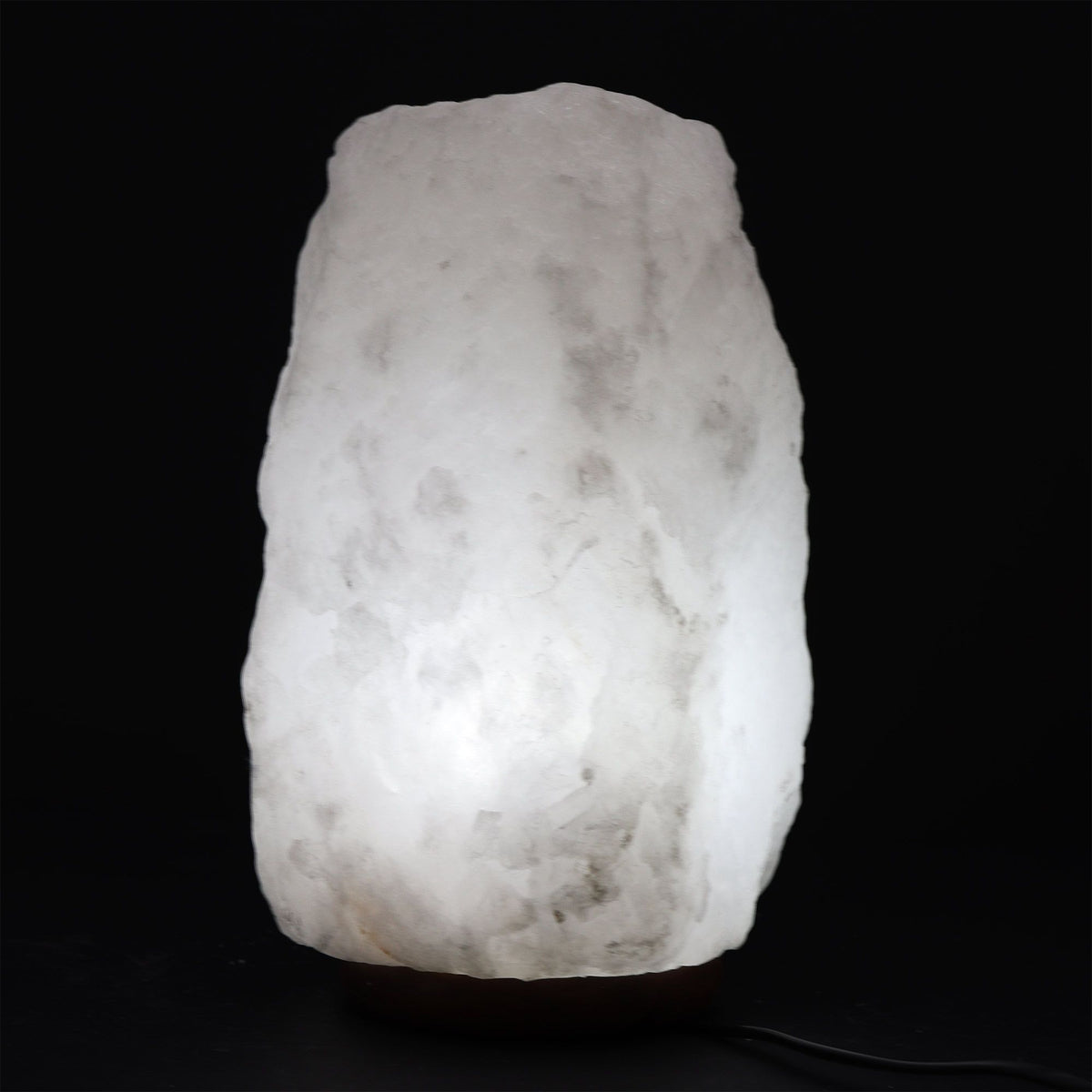* Lampe en sel de l’Himalaya avec socle, environ 8 à 10 kg