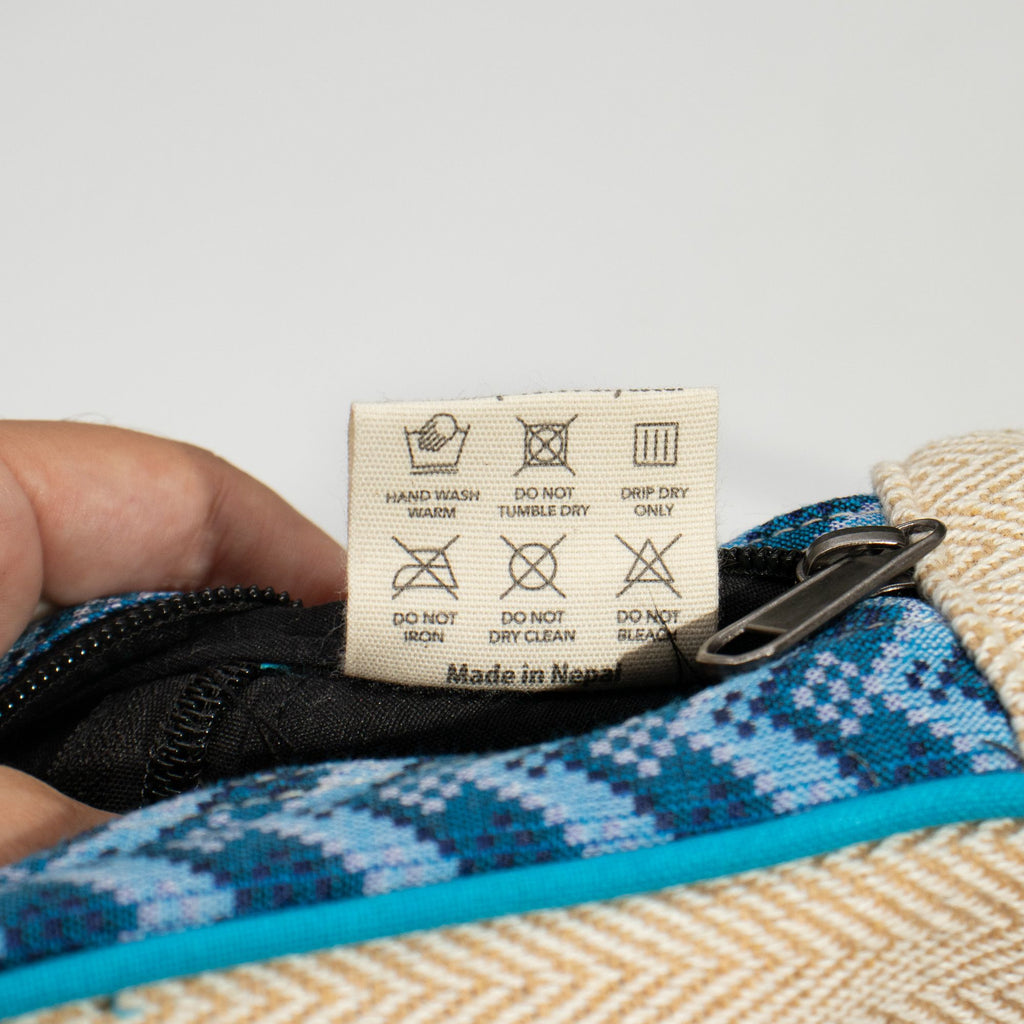 Sac à Dos Medium Katmandou – Motif Dhaka Traditionnel | 30x21x9cm | Artisanal Népal