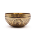 * Bol chantant tibétain gravé Bouddha et arbre de la Bodhi, 16 cm