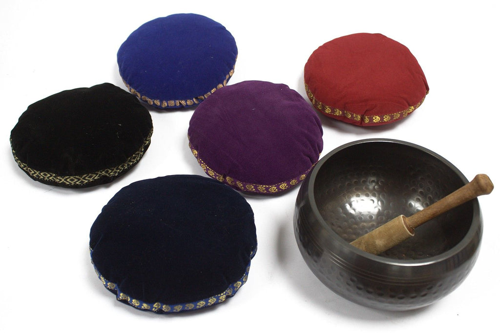 * Coussin en velours pour bol chantant, 16 cm