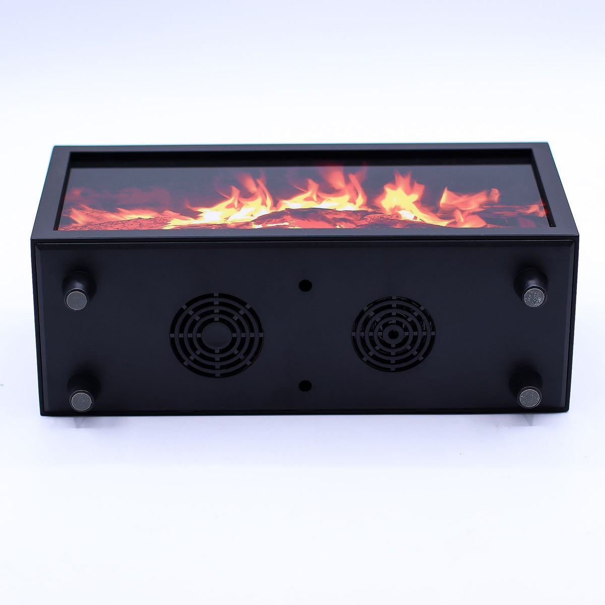 * Diffuseur aromatique effet flamme avec chants d’oiseaux – Noir, USB et éclairage multicolore
