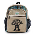 Petit Sac à Dos en Chanvre – Motif Arbre de Bodhi | Artisanal Népal