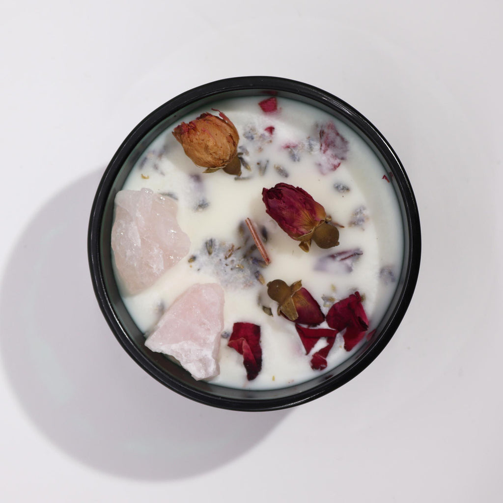 Bougie Magique aux Fleurs & Cristaux Hop Hare – Les Amoureux