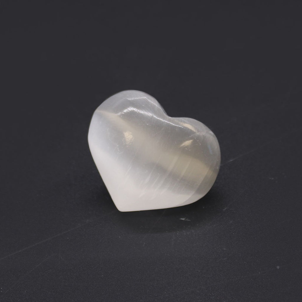 Cœur en sélénite – 3 à 4 cm