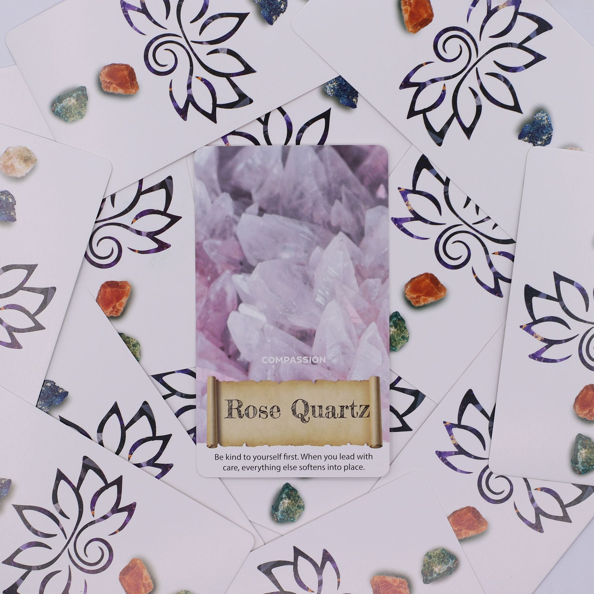 Cartes Oracle Cristaux & Élixirs – Jeu d'Énergie de Guérison 40 Cartes