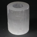 Photophore cylindrique en sélénite – 10 cm
