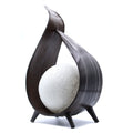 * Lampe naturelle en feuille de cocotier, torsade enveloppante chocolat