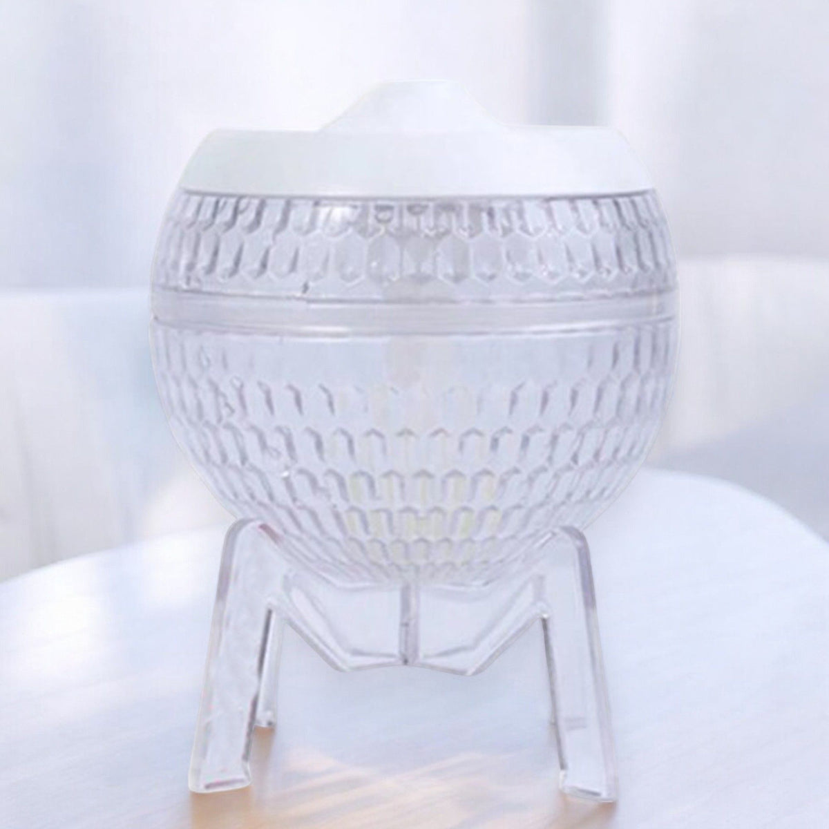 * Humidificateur transparent Mondo Planet – USB et éclairage multicolore vers le bas