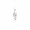 Pendule en cristal de roche brut