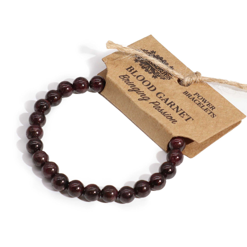 * Bracelet Power – Grenat Sanguin