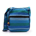 Grand Sac Sling Népalais – Rivières Bleues | Sangle Réglable | Artisanal