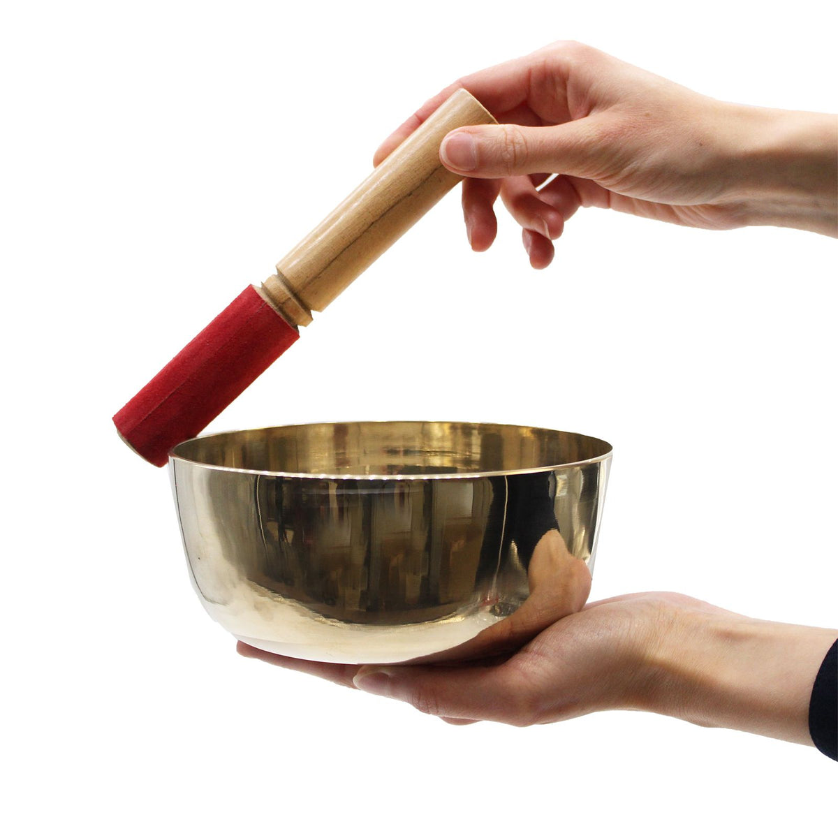 * Grand bol chantant en laiton – 17 cm