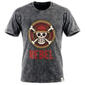 * T-Shirt en Coton Délavé Nomad Sari – Rebel – Anthracite – XL