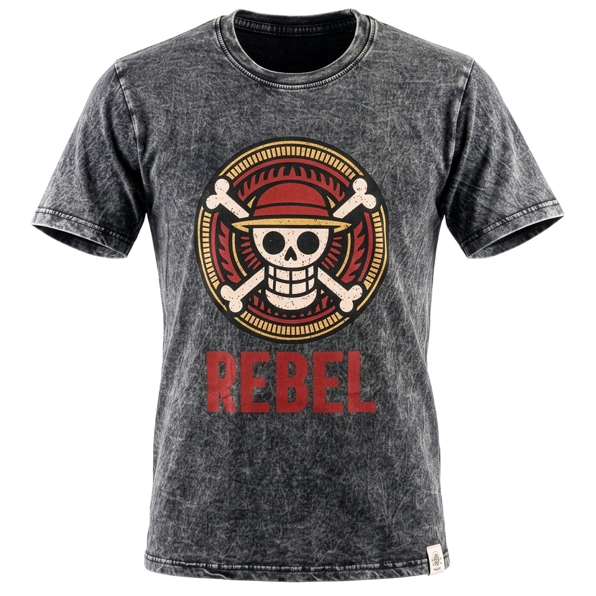 * T-Shirt en Coton Délavé Nomad Sari – Rebel – Anthracite – XL
