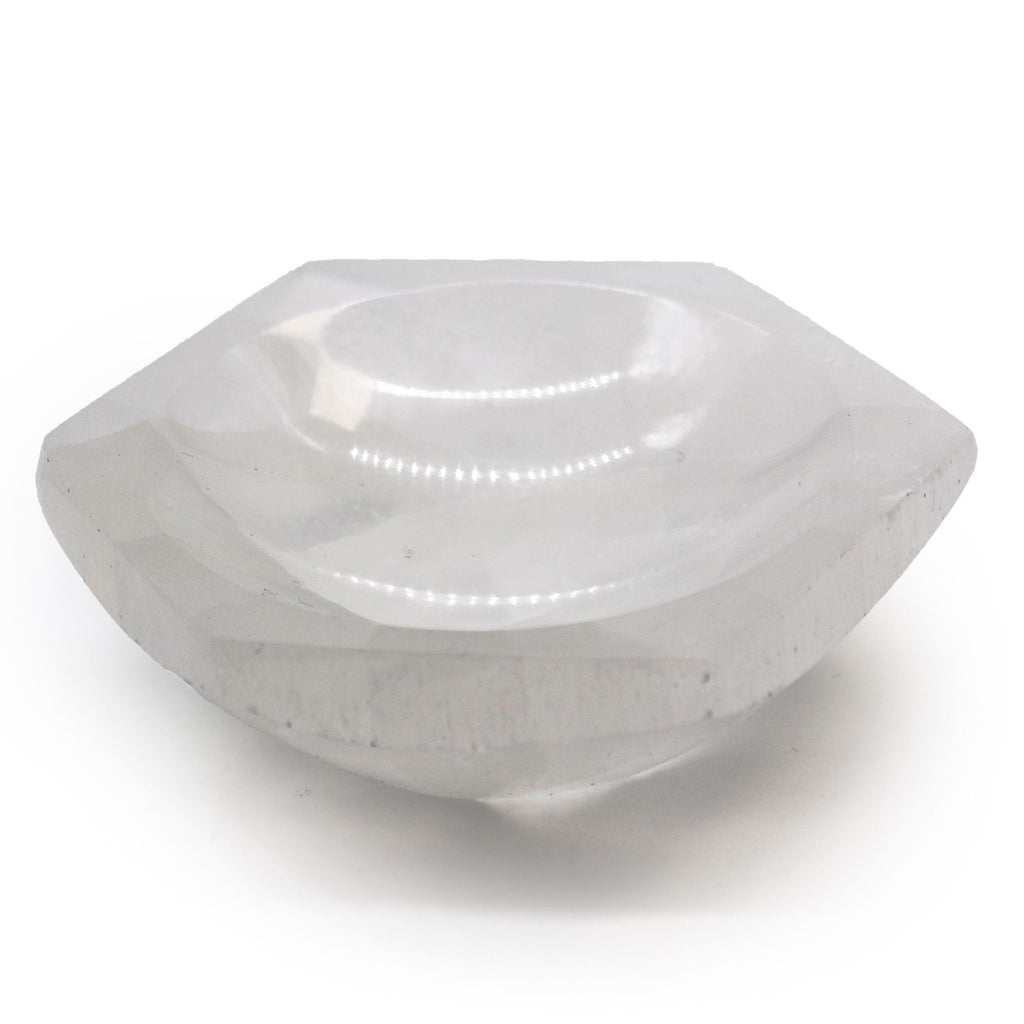 Coupelle hexagonale en sélénite – 10 cm