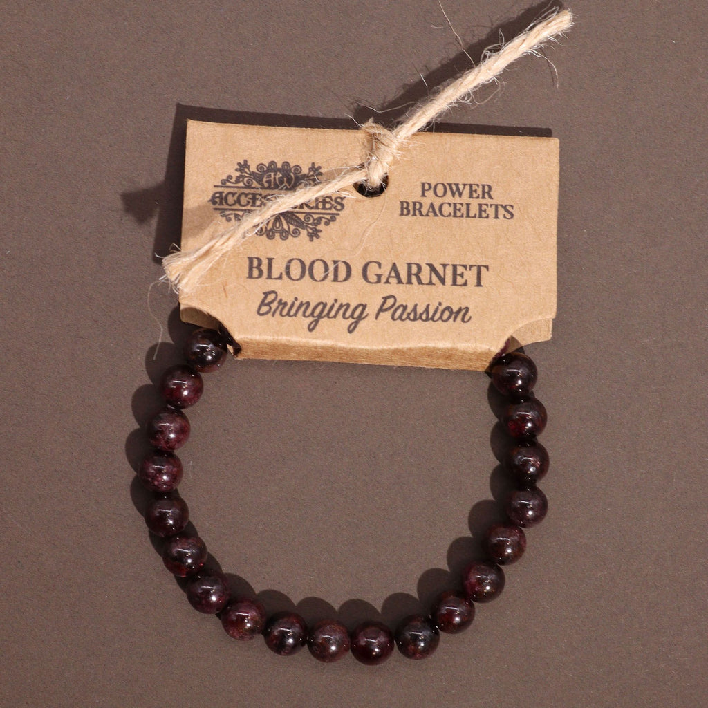 * Bracelet Power – Grenat Sanguin