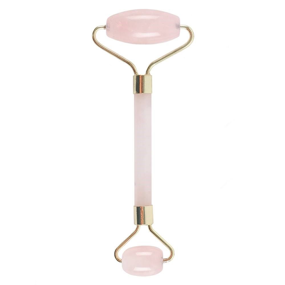 Rouleau de massage visage en quartz rose