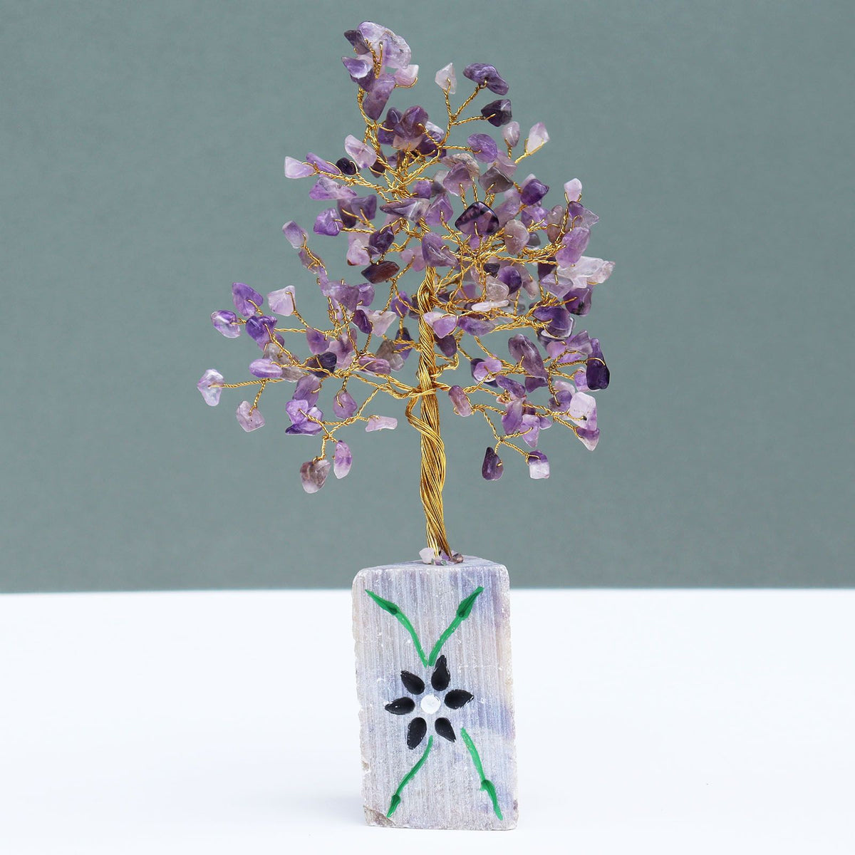 Arbre décoratif en améthyste – 160 pierres