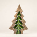 * Perdu dans la forêt – Petite décoration en bois sapin dans un sapin – 15 × 10 cm
