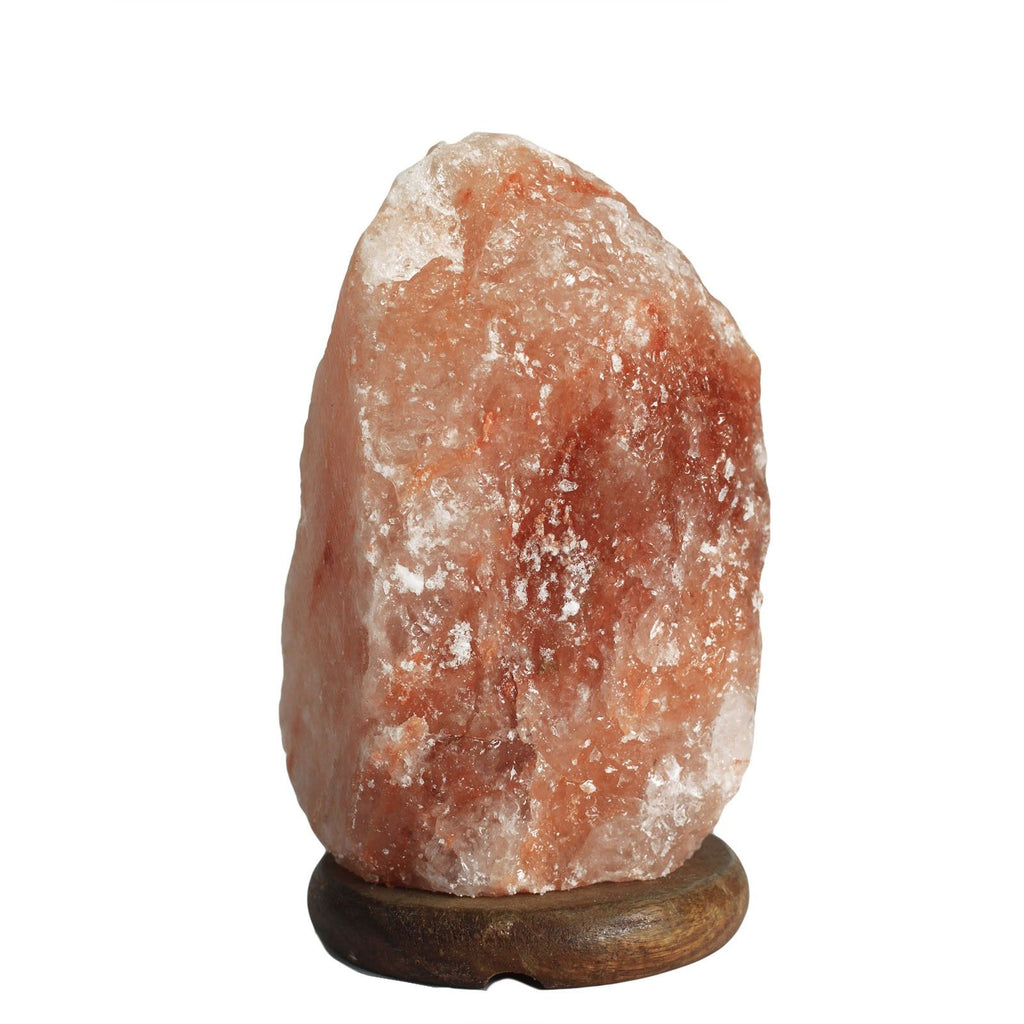* Lampe en sel naturel de l’Himalaya avec socle, environ 2 à 3 kg