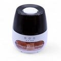 * Diffuseur aromatique effet pierre de sel et flamme – Blanc, USB, éclairage multicolore et minuterie