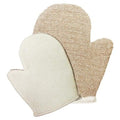 Moufle Exfoliante Jute Mix Ajustée – Marron