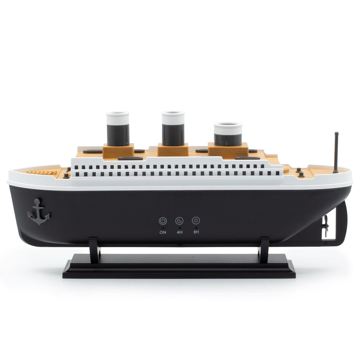 * Diffuseur aromatique en forme de bateau à effet de brume avec éclairage LED multicolore