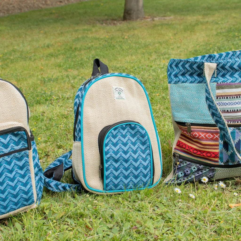 Sac à Dos Medium Katmandou – Motif Dhaka Traditionnel | 30x21x9cm | Artisanal Népal