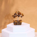 Mini Arbres en Pierres Précieuses sur Base d'Orgonite – Œil de Tigre (15 pierres)