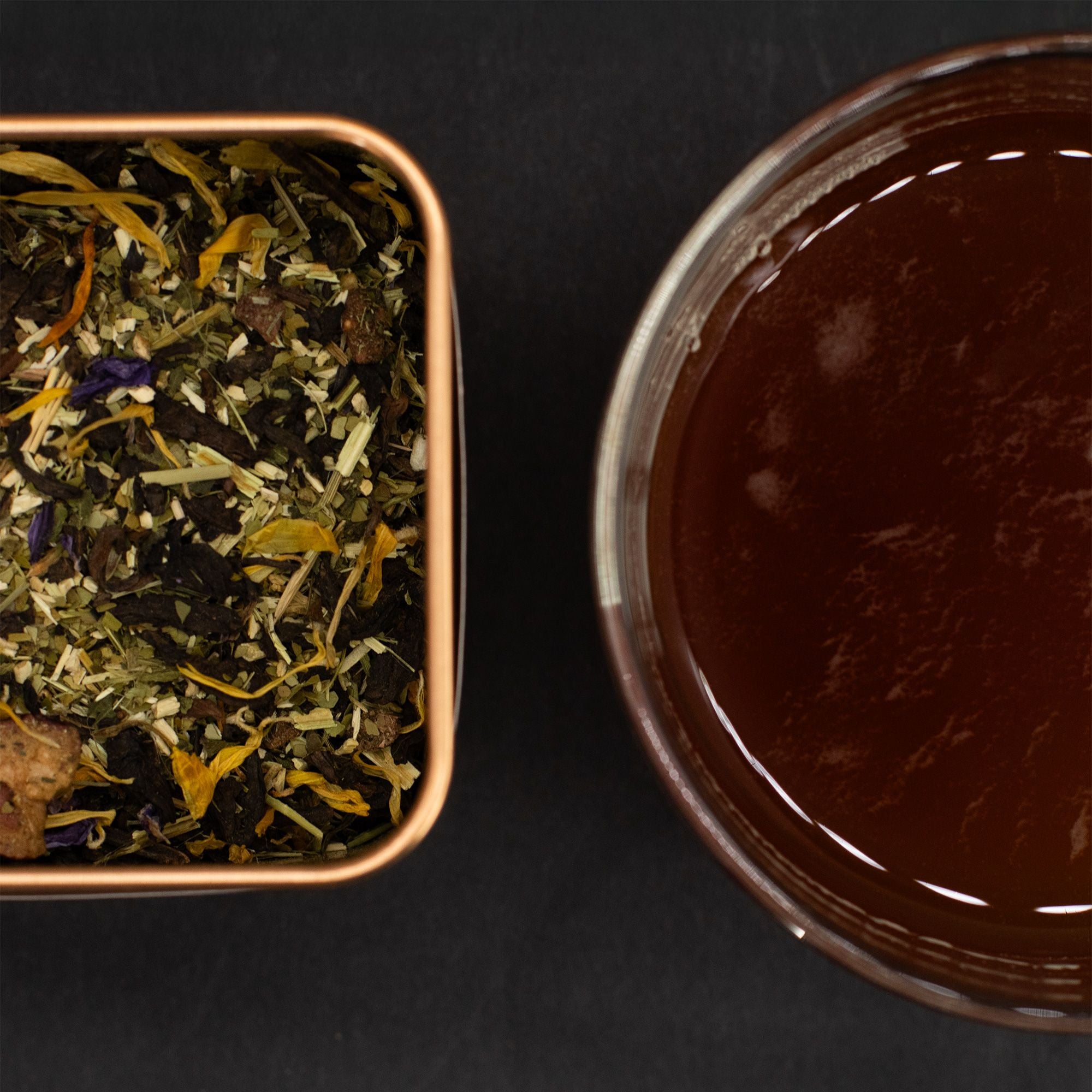 Thé Sur les Ailes des Anges 50g – Infusion Rooibos Maté Fruits Rouges | Boîte Métallique