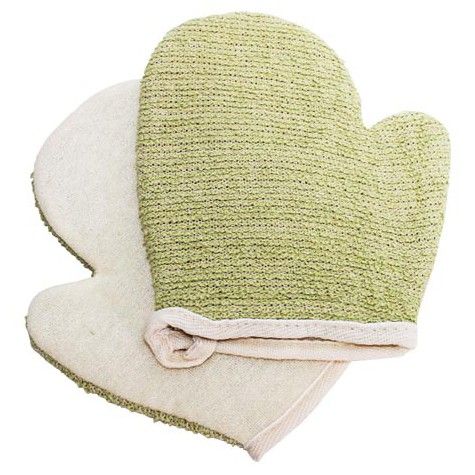 Moufle Exfoliante Jute Mix Ajustée – Couleurs Assorties