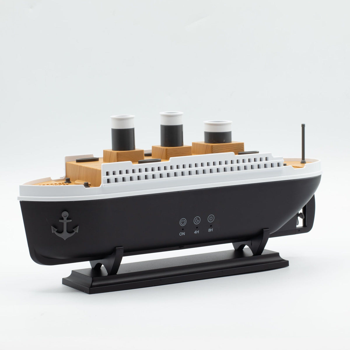 * Diffuseur aromatique en forme de bateau à effet de brume avec éclairage LED multicolore