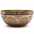 * Bol chantant tibétain gravé Om et Bouddha, 21 cm