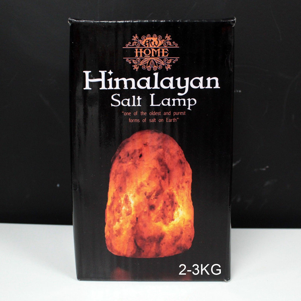 * Lampe en sel naturel de l’Himalaya avec socle, environ 2 à 3 kg