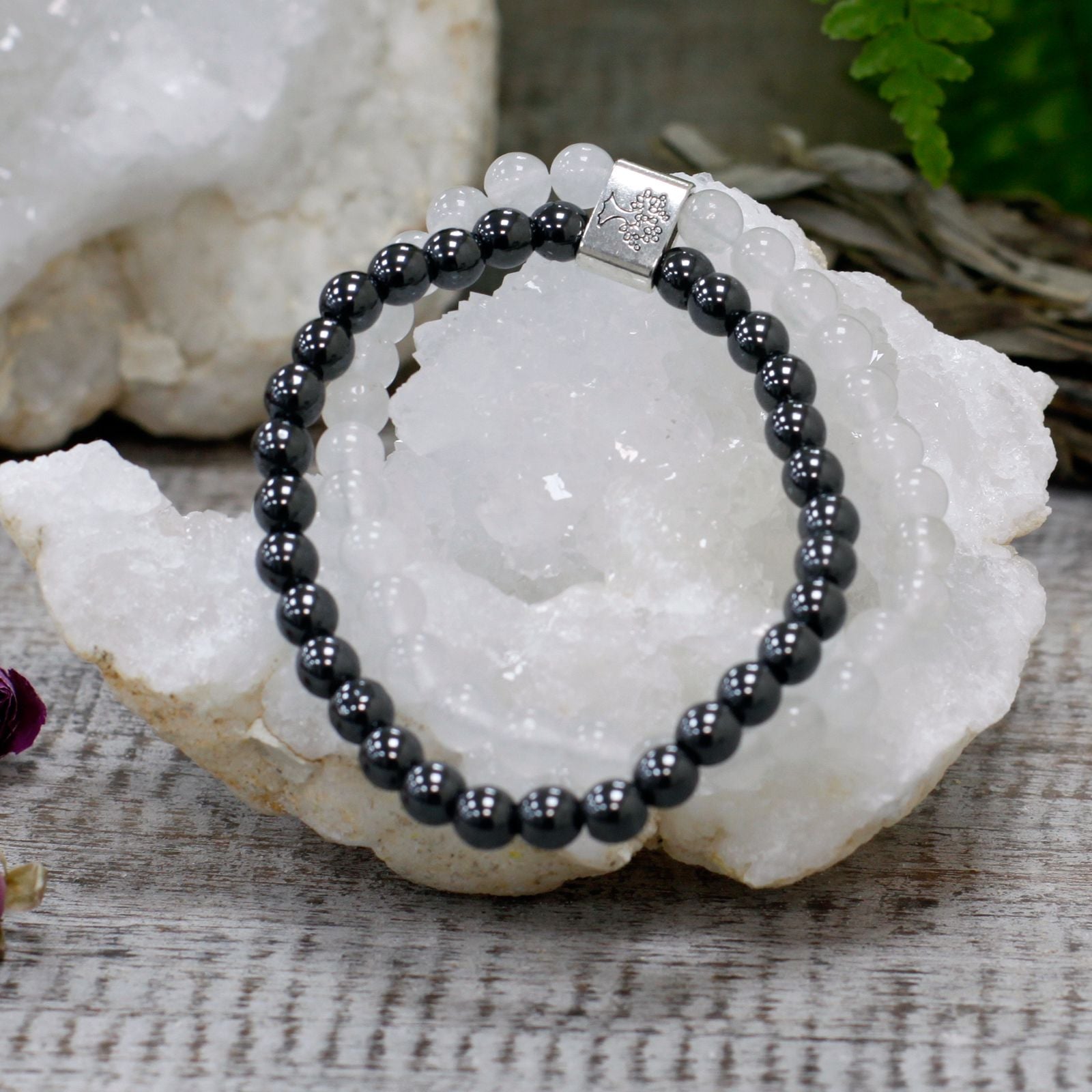 Bracelet Magnétique en Pierres Naturelles – Cristal de Roche