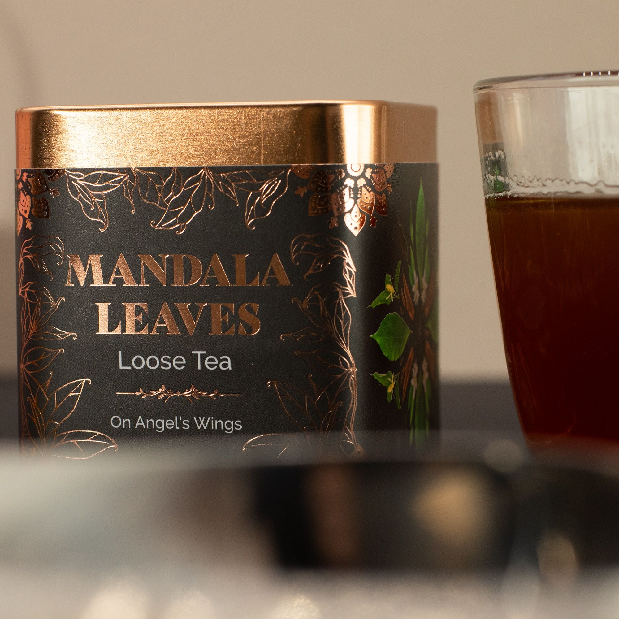 Thé Sur les Ailes des Anges 50g – Infusion Rooibos Maté Fruits Rouges | Boîte Métallique