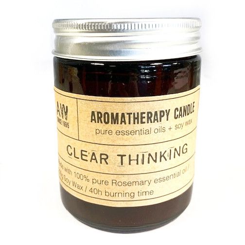 * Bougie Aromathérapie au Soja 200g - Clarté d'Esprit | Romarin