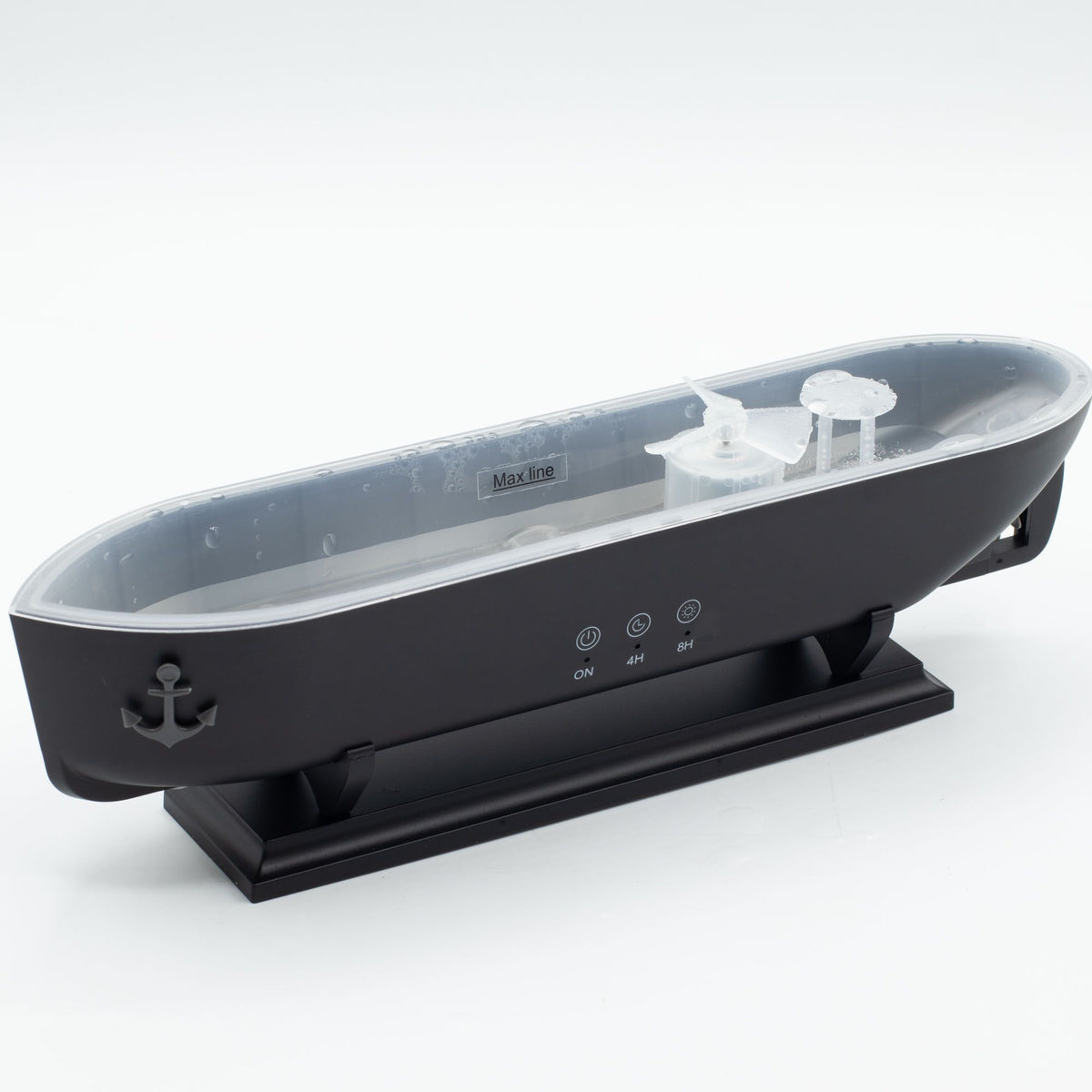 * Diffuseur aromatique en forme de bateau à effet de brume avec éclairage LED multicolore