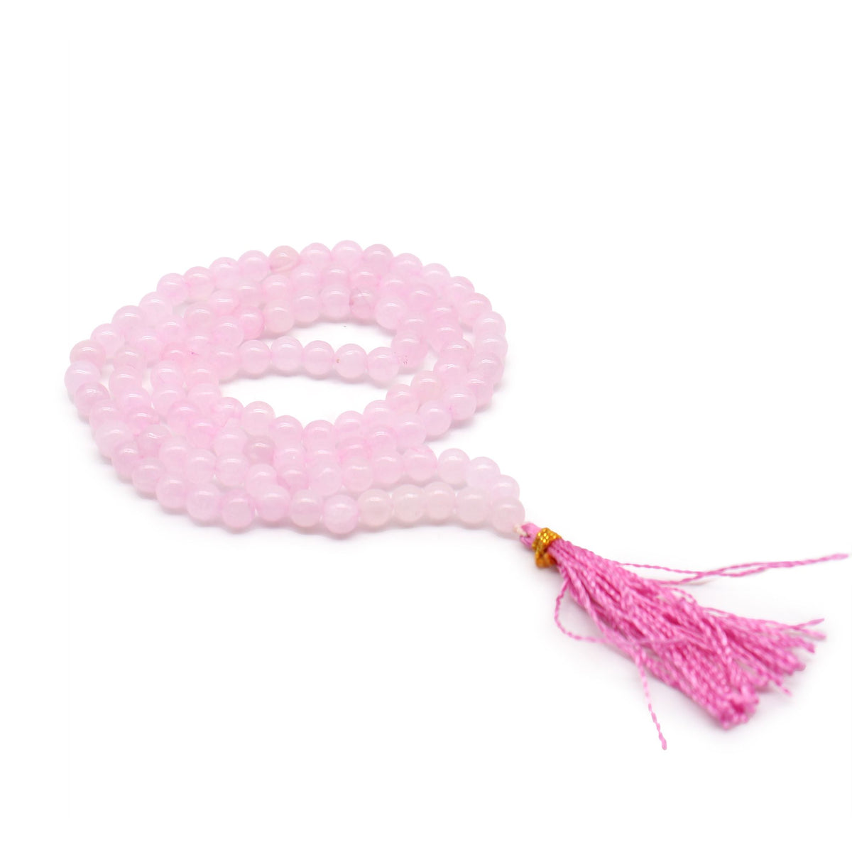 Mala de 108 perles en quartz rose