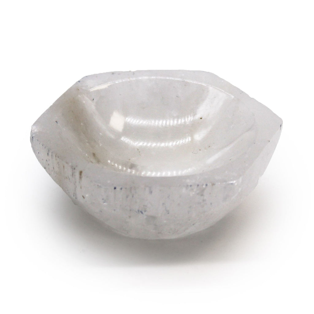 Coupelle hexagonale en sélénite – 6 cm