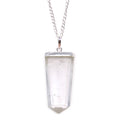 * Pendentif crayon plat en cristal de roche
