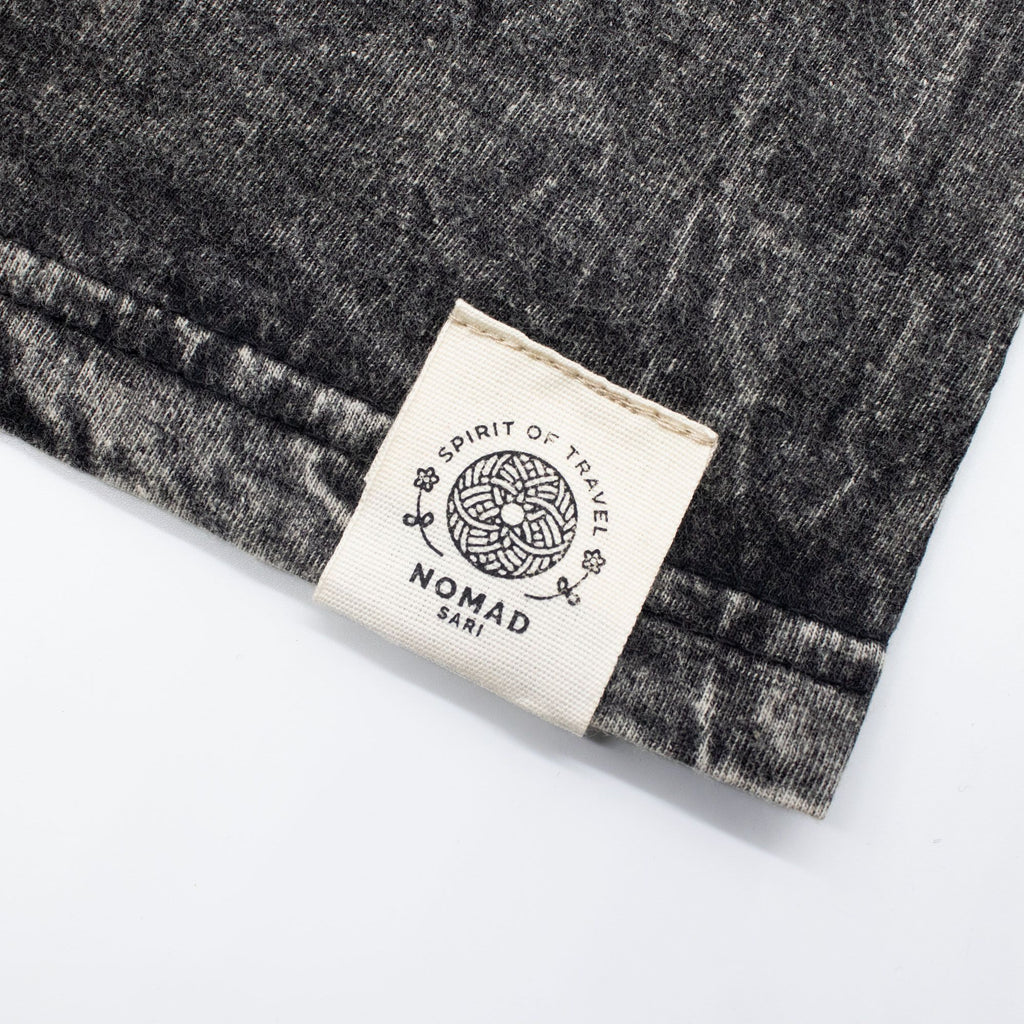 * T-Shirt en Coton Délavé Nomad Sari – Rebel – Anthracite – XL
