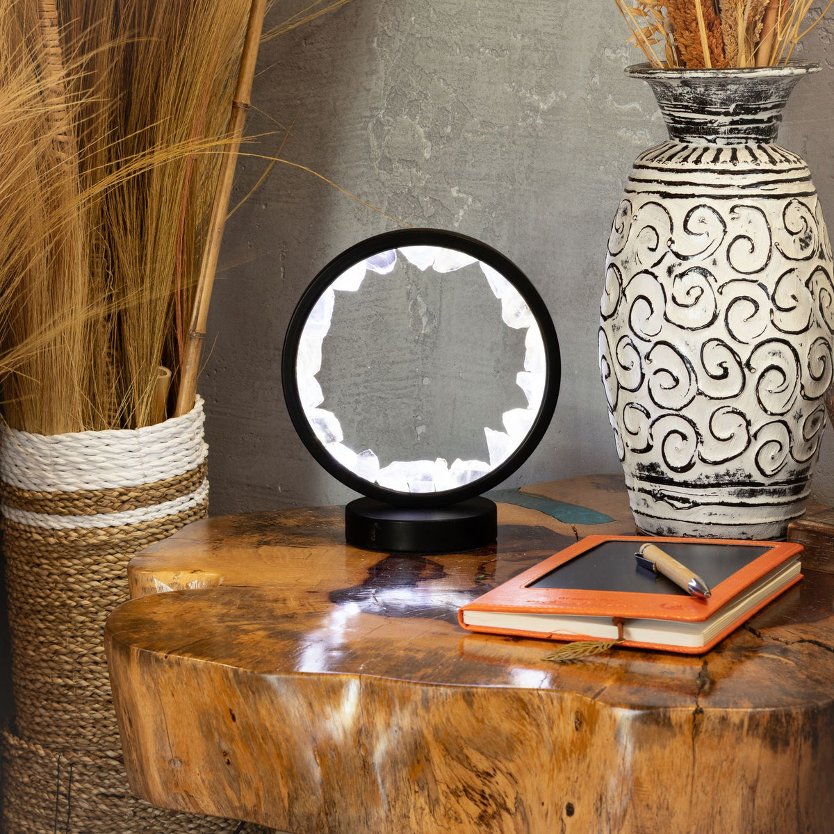 * Lampe halo en quartz clair – Mental Zen
