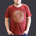 * T-Shirt en Coton Délavé Nomad Sari – Chakra – Bordeaux – XL