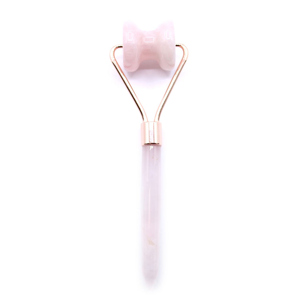 Rouleau de massage pour la mâchoire en quartz rose