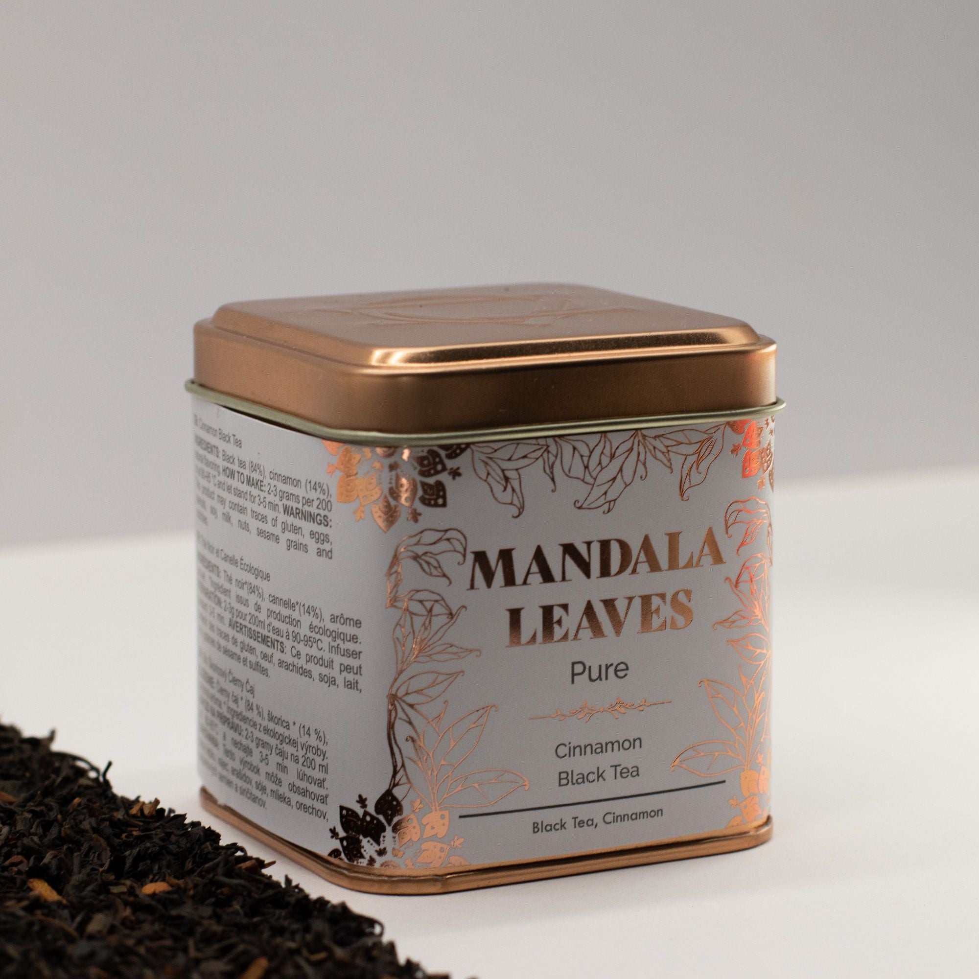 Thé Noir Bio à la Cannelle 50g – Mélange Artisanal Chaleureux & Réconfortant | Boîte Métallique