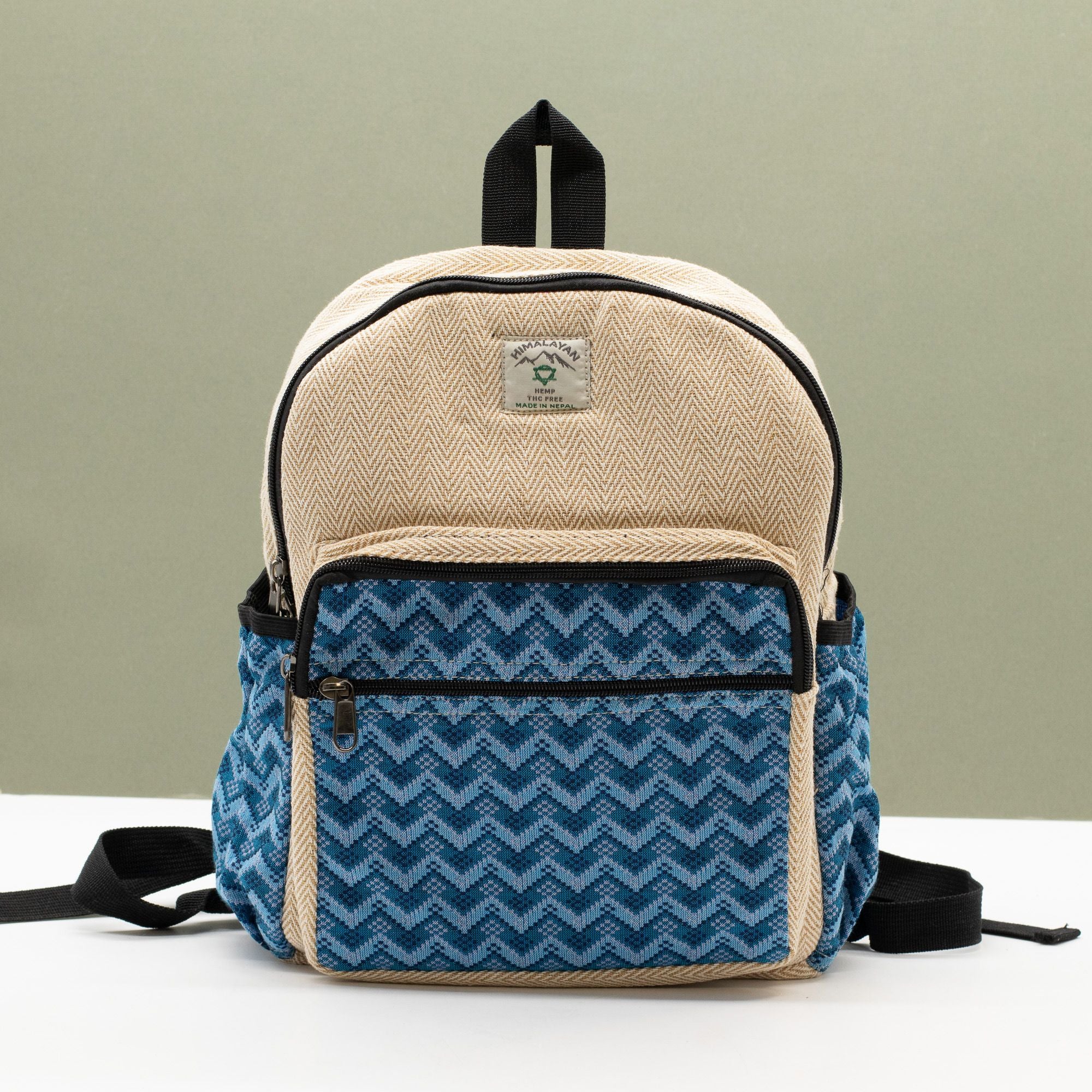 Sac à Dos Standard Katmandou – Motif Dhaka Traditionnel | 34x27x10cm | Artisanal Népal