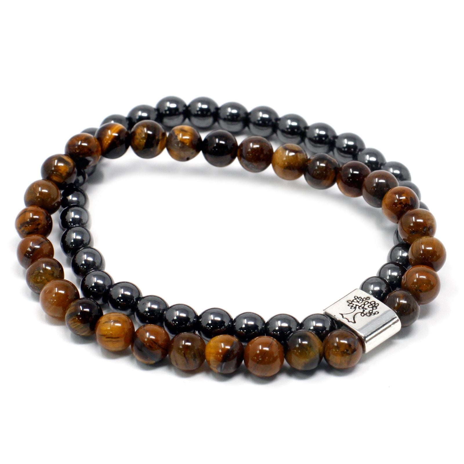 Bracelet Magnétique en Pierres Naturelles – Œil de Tigre