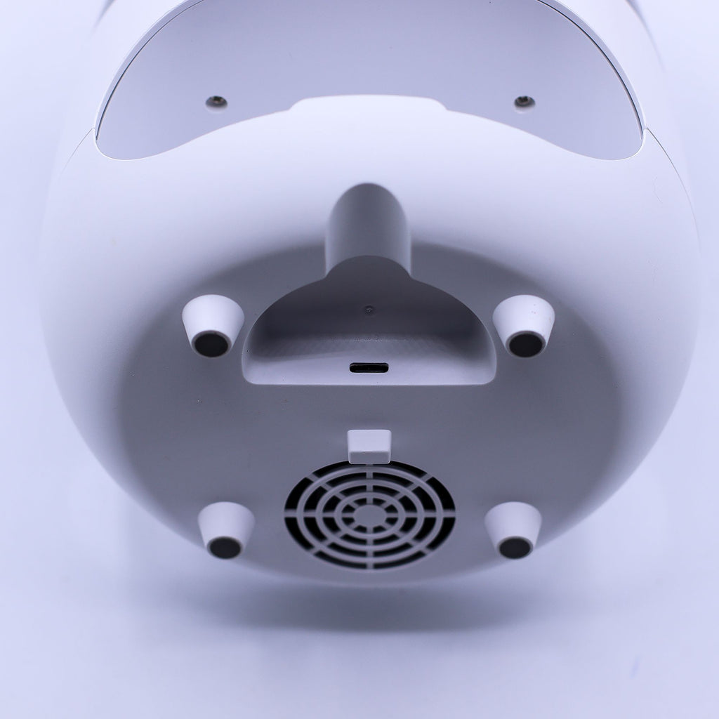 * Diffuseur aromatique effet pierre de sel et flamme – Blanc, USB, éclairage multicolore et minuterie